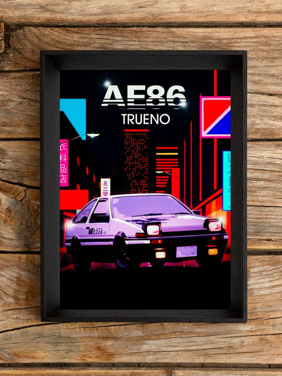 city night AE86 Anime Poster Çerçevesiz Yüksek Kalite Anime Duvar Poster