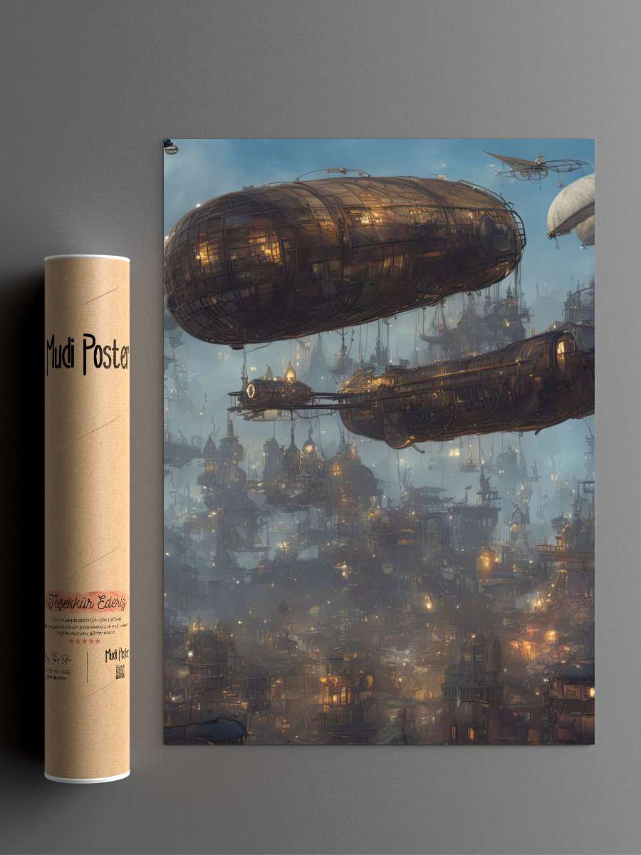 City of Ships Anime Poster Çerçevesiz Yüksek Kalite Anime Duvar Poster