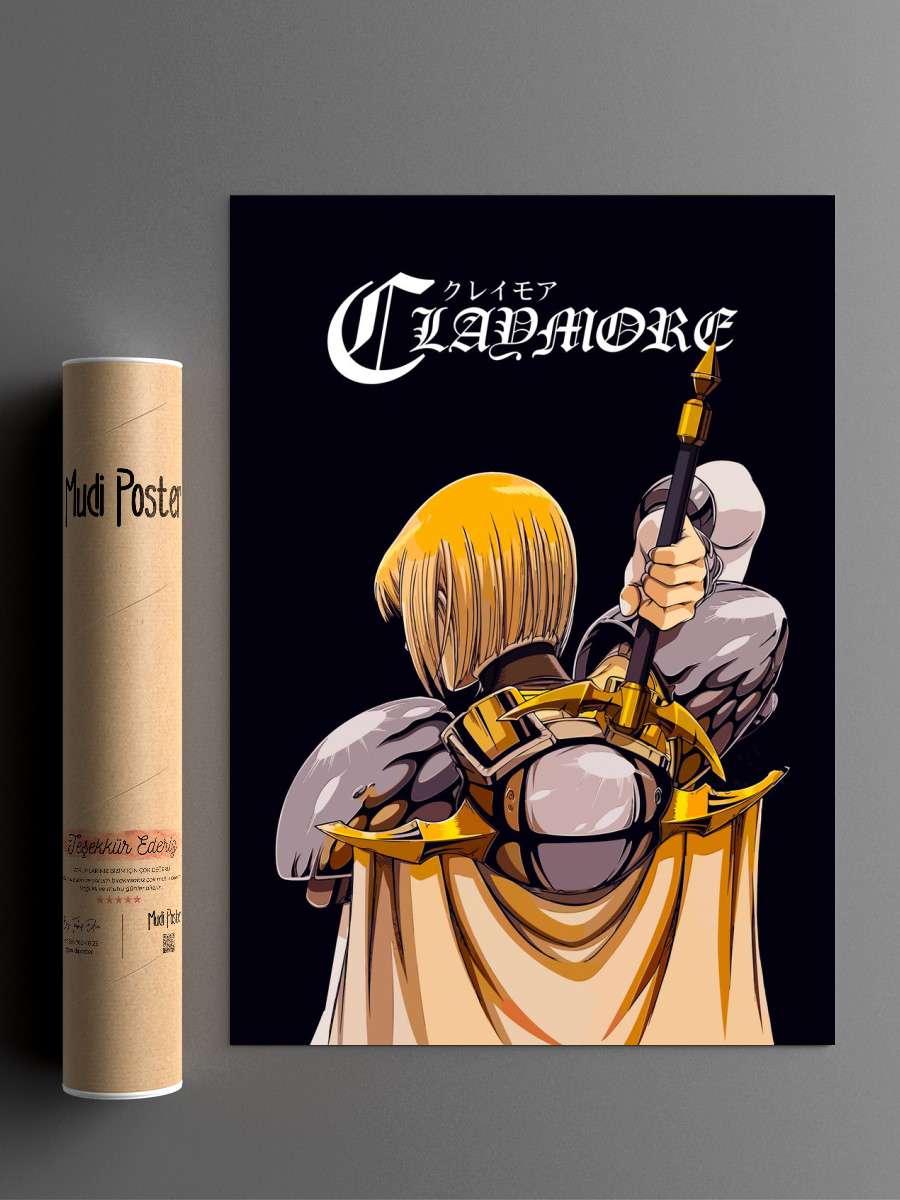 Clare From Claymore Anime Poster Çerçevesiz Yüksek Kalite Anime Duvar Poster