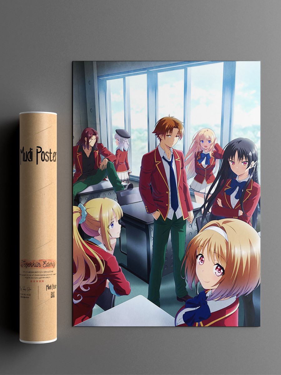 classroom of the elite Anime Poster Çerçevesiz Yüksek Kalite Anime Duvar Poster
