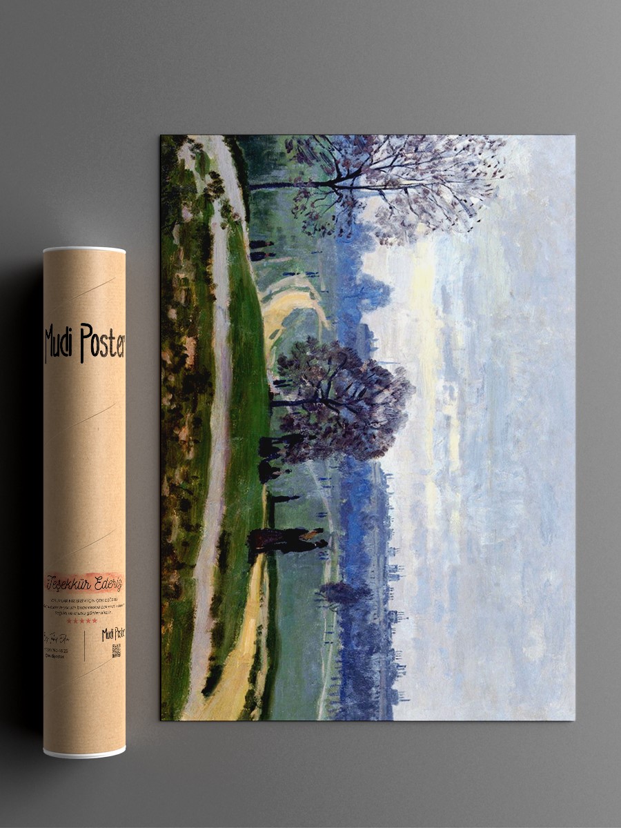 Claude Monet Hyde Park Tablo Sanatsal Ünlü Ressam Poster Çerçevesiz Yüksek Kalite Poster