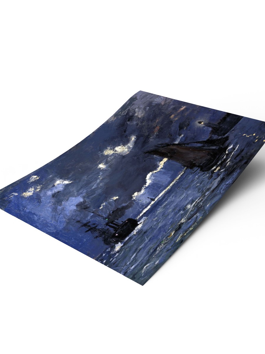 Claude Monet Seascape Tablo Sanatsal Ünlü Ressam Poster Çerçevesiz Yüksek Kalite Poster