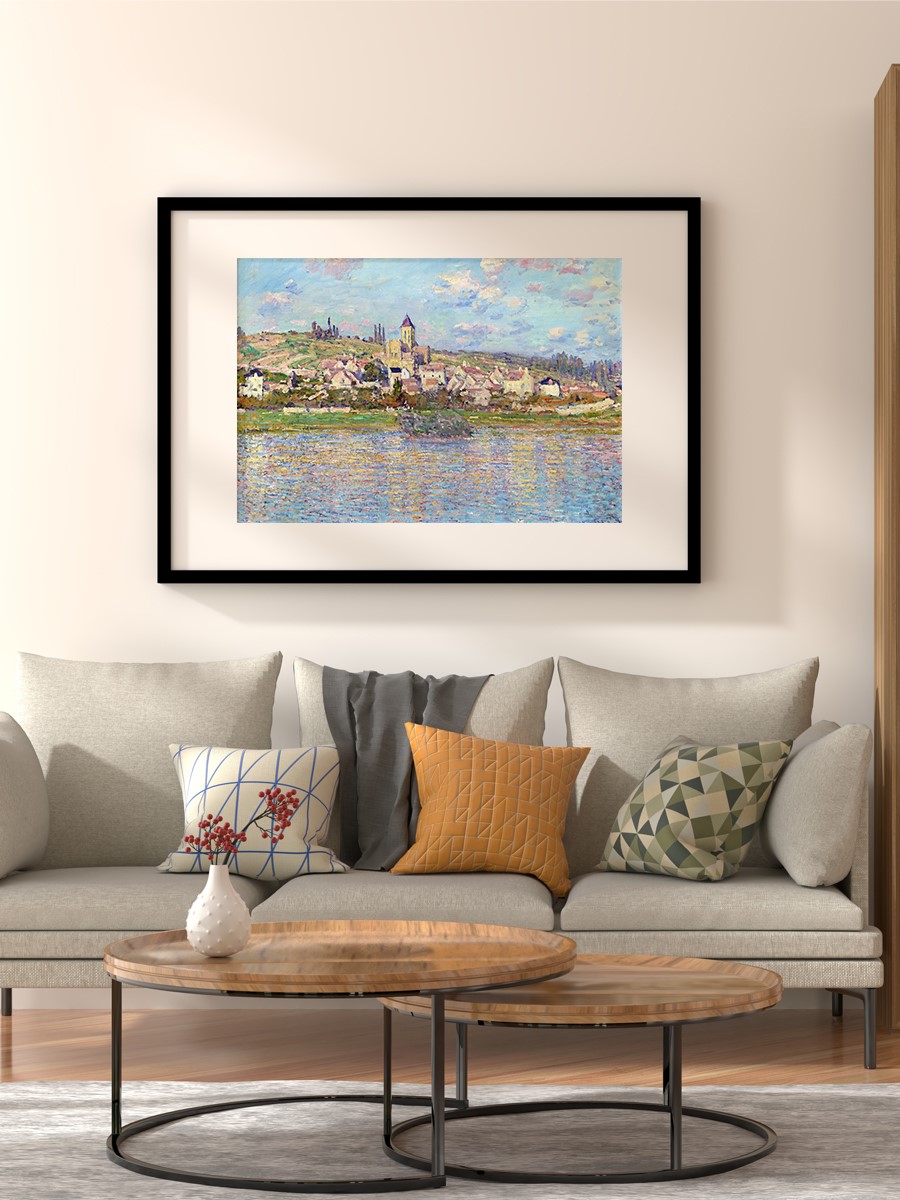Claude Monet Vetheuil Tablo Sanatsal Ünlü Ressam Poster Çerçevesiz Yüksek Kalite Poster