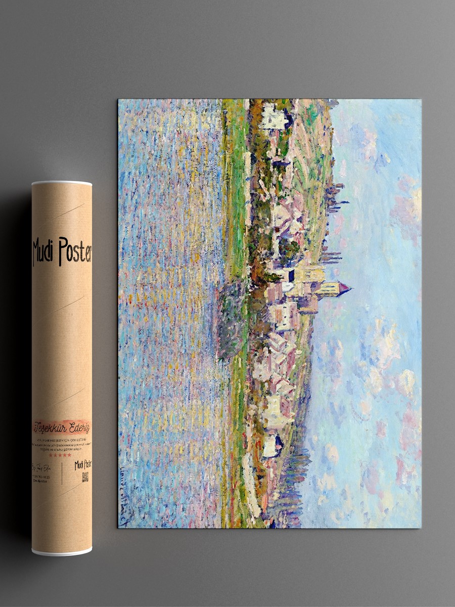 Claude Monet Vetheuil Tablo Sanatsal Ünlü Ressam Poster Çerçevesiz Yüksek Kalite Poster