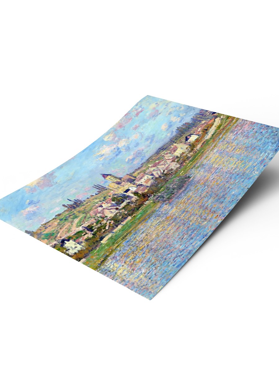 Claude Monet Vetheuil Tablo Sanatsal Ünlü Ressam Poster Çerçevesiz Yüksek Kalite Poster