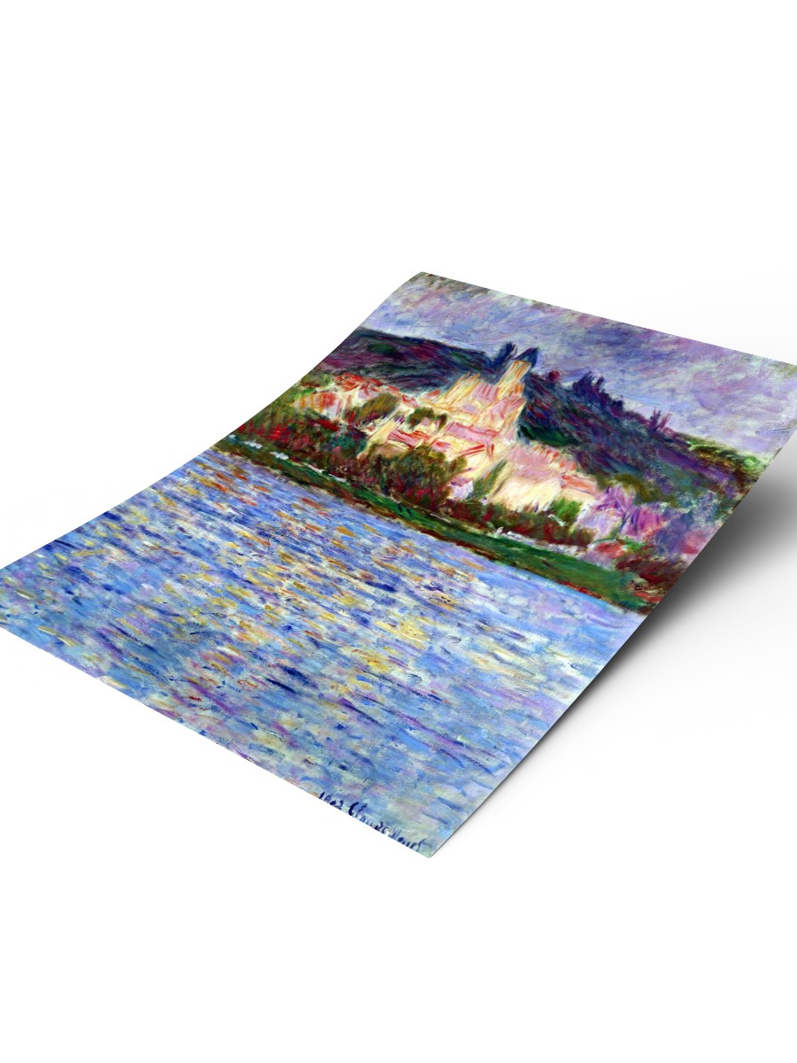 Claude Monet Vetheuil Tablo Sanatsal Ünlü Ressam Poster Çerçevesiz Yüksek Kalite Poster