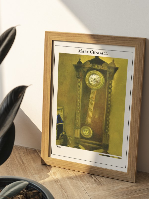 Marc Chagall Clock Poster