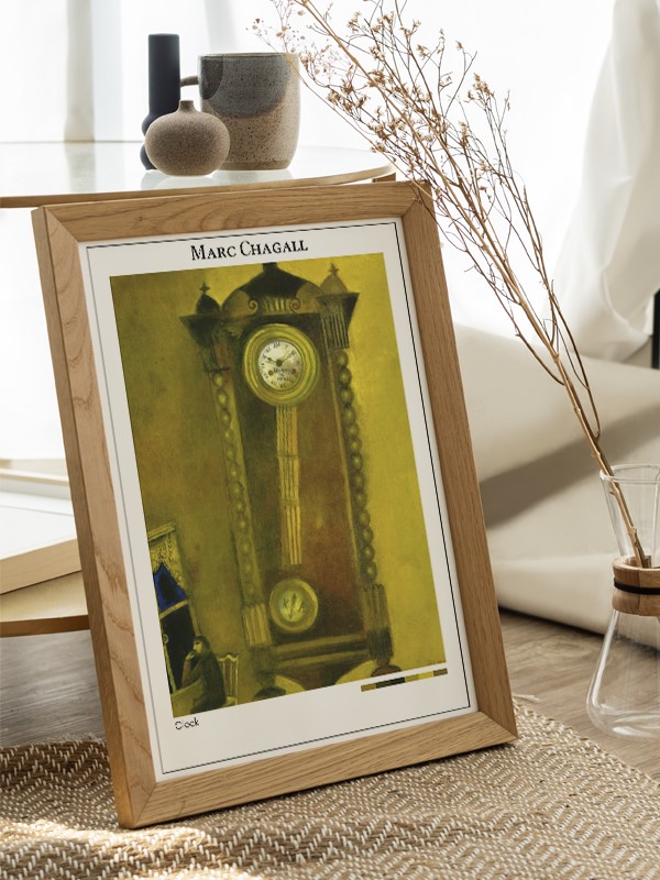 Marc Chagall Clock Poster