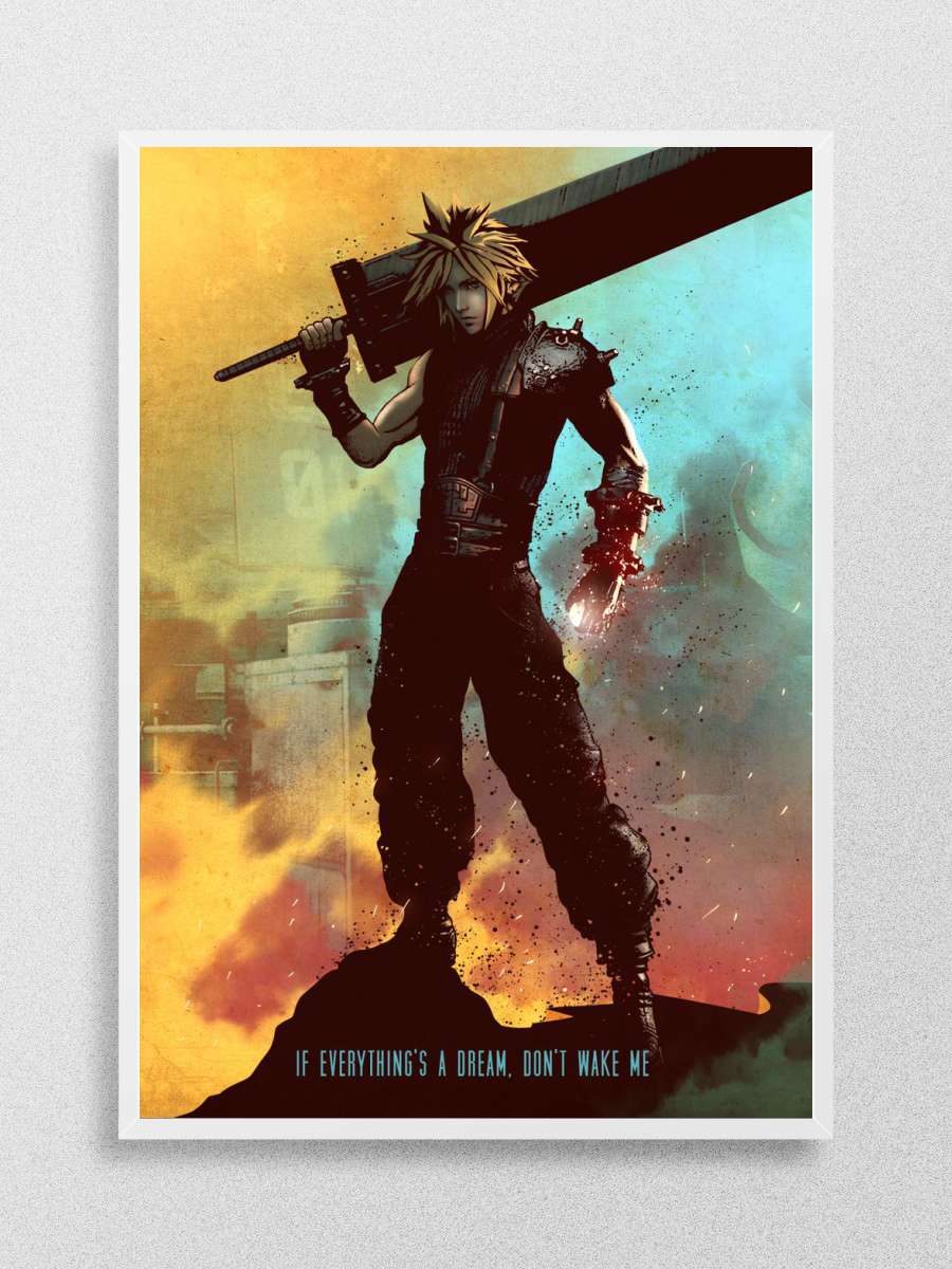 Cloud Anime Poster Çerçevesiz Yüksek Kalite Anime Duvar Poster