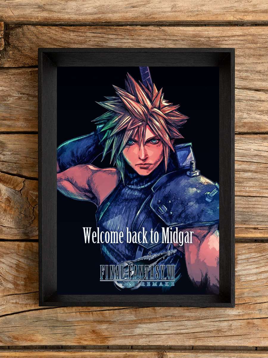 CLOUD STRIFE FINAL FANTASY Anime Poster Çerçevesiz Yüksek Kalite Anime Duvar Poster