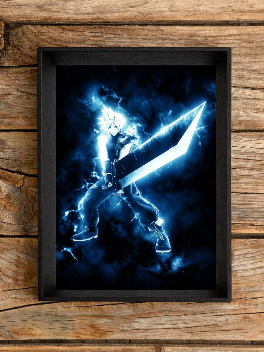 Cloud Strife Anime Poster Çerçevesiz Yüksek Kalite Anime Duvar Poster