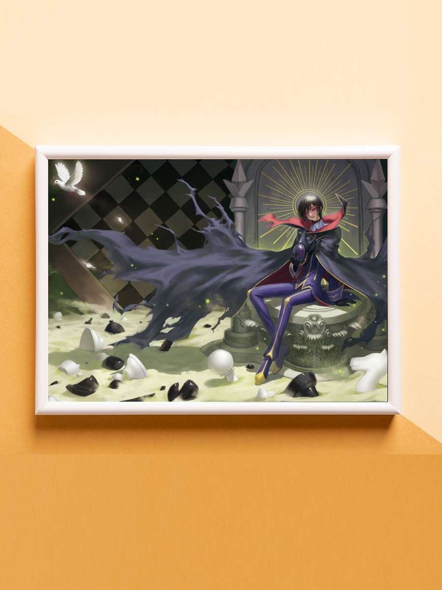 Code Geass Lelouch Anime Poster Çerçevesiz Yüksek Kalite Anime Duvar Poster