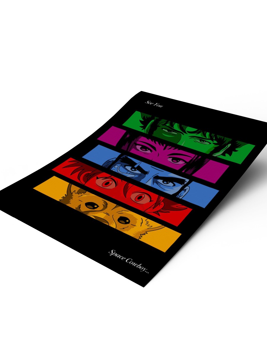 Cowboy bebop Poster, Çerçevesiz Tv Film Poster