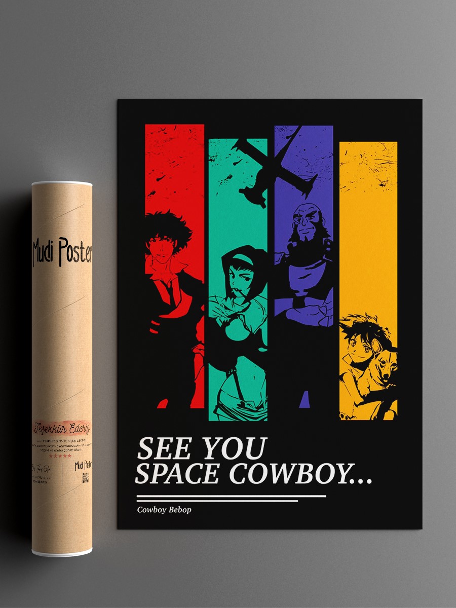 Cowboy Bebop anime Anime Poster Çerçevesiz Yüksek Kalite Anime Duvar Poster