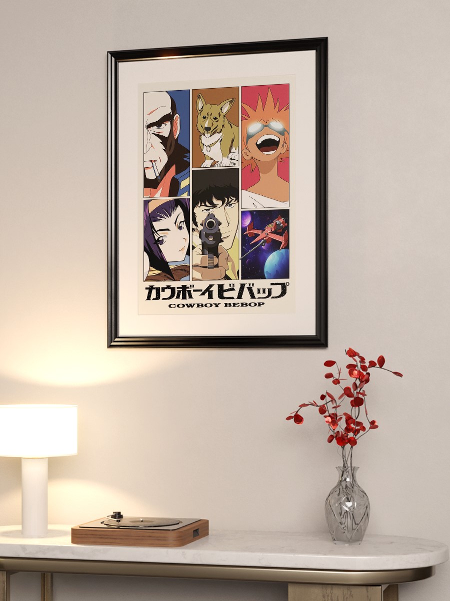 cowboy bebop eyes face Anime Poster Çerçevesiz Yüksek Kalite Anime Duvar Poster