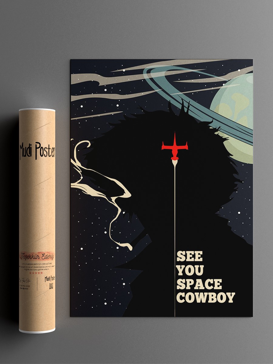Cowboy Bebop Anime Poster Çerçevesiz Yüksek Kalite Anime Duvar Poster