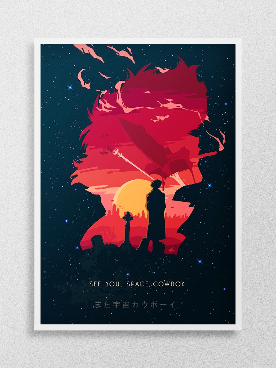 Cowboy Bebop Anime Poster Çerçevesiz Yüksek Kalite Anime Duvar Poster