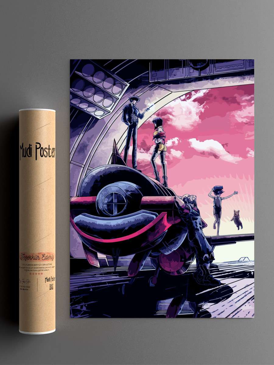 cowboy bebop Anime Poster Çerçevesiz Yüksek Kalite Anime Duvar Poster