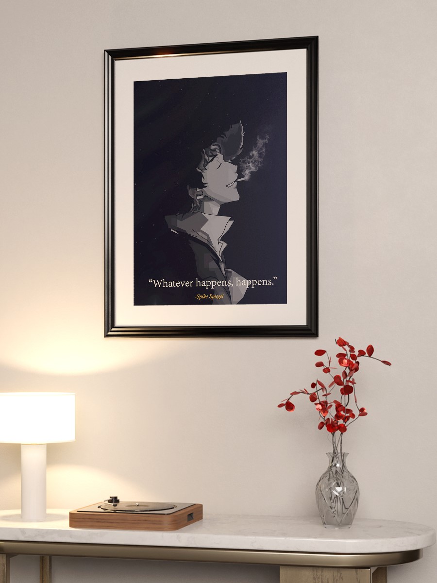 Cowboy Bebop Quotes Anime Poster Çerçevesiz Yüksek Kalite Anime Duvar Poster
