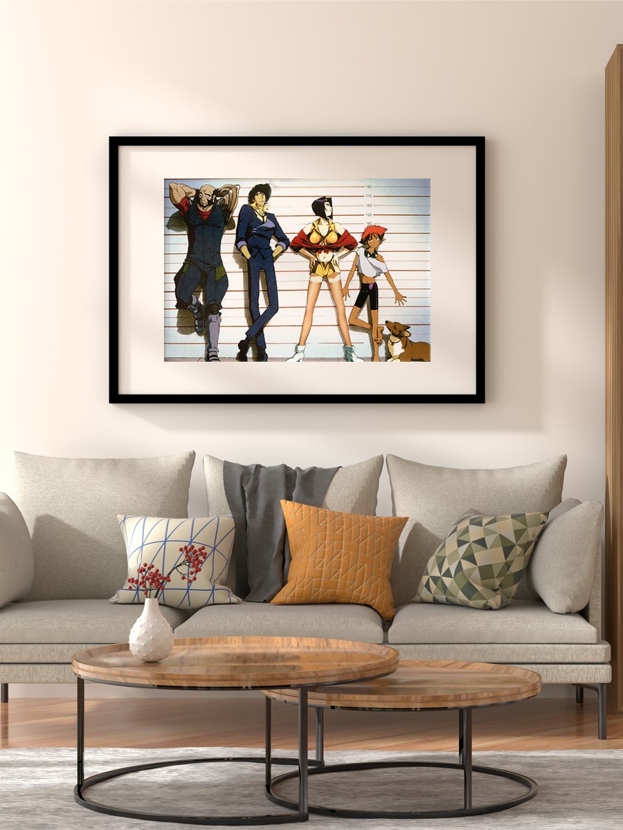 Cowboy Bebop Space Anime Poster Çerçevesiz Yüksek Kalite Anime Duvar Poster
