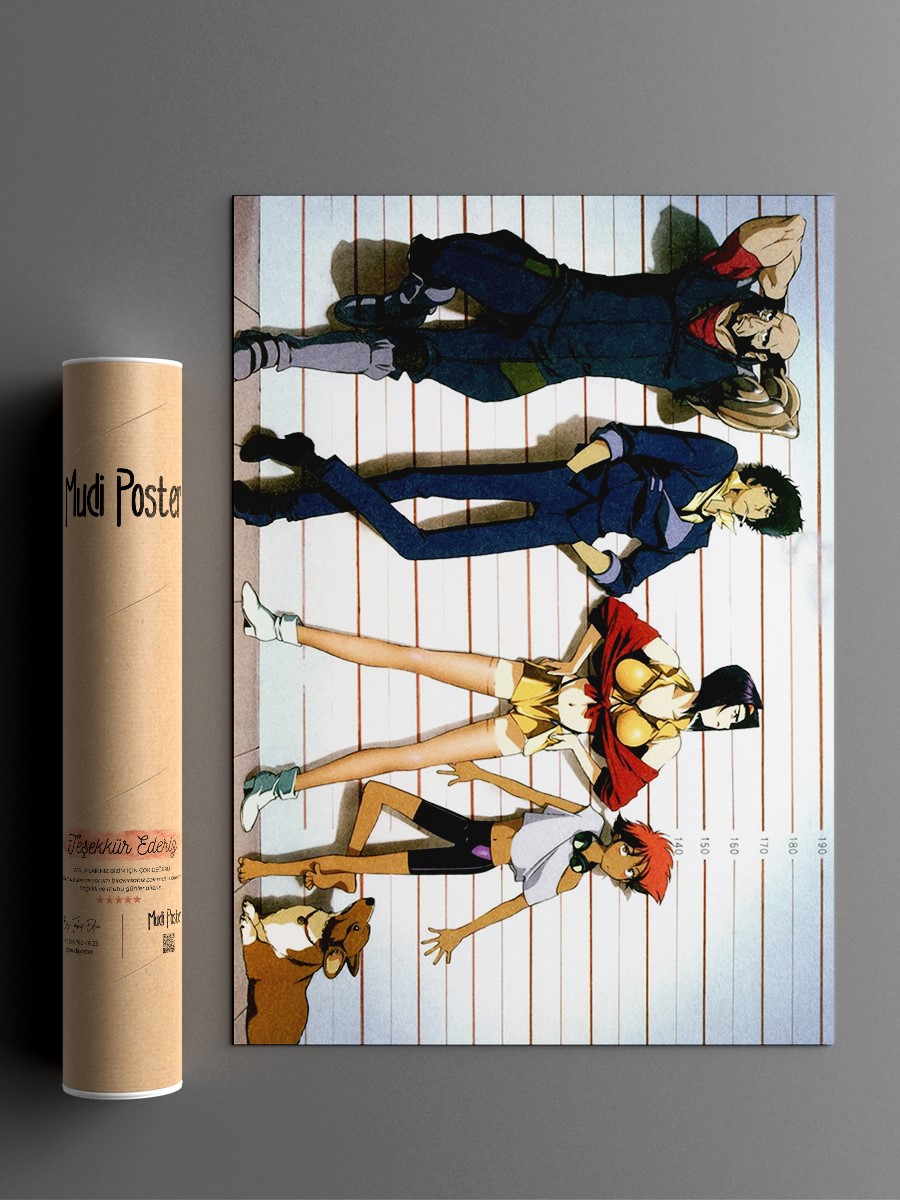 Cowboy Bebop Space Anime Poster Çerçevesiz Yüksek Kalite Anime Duvar Poster