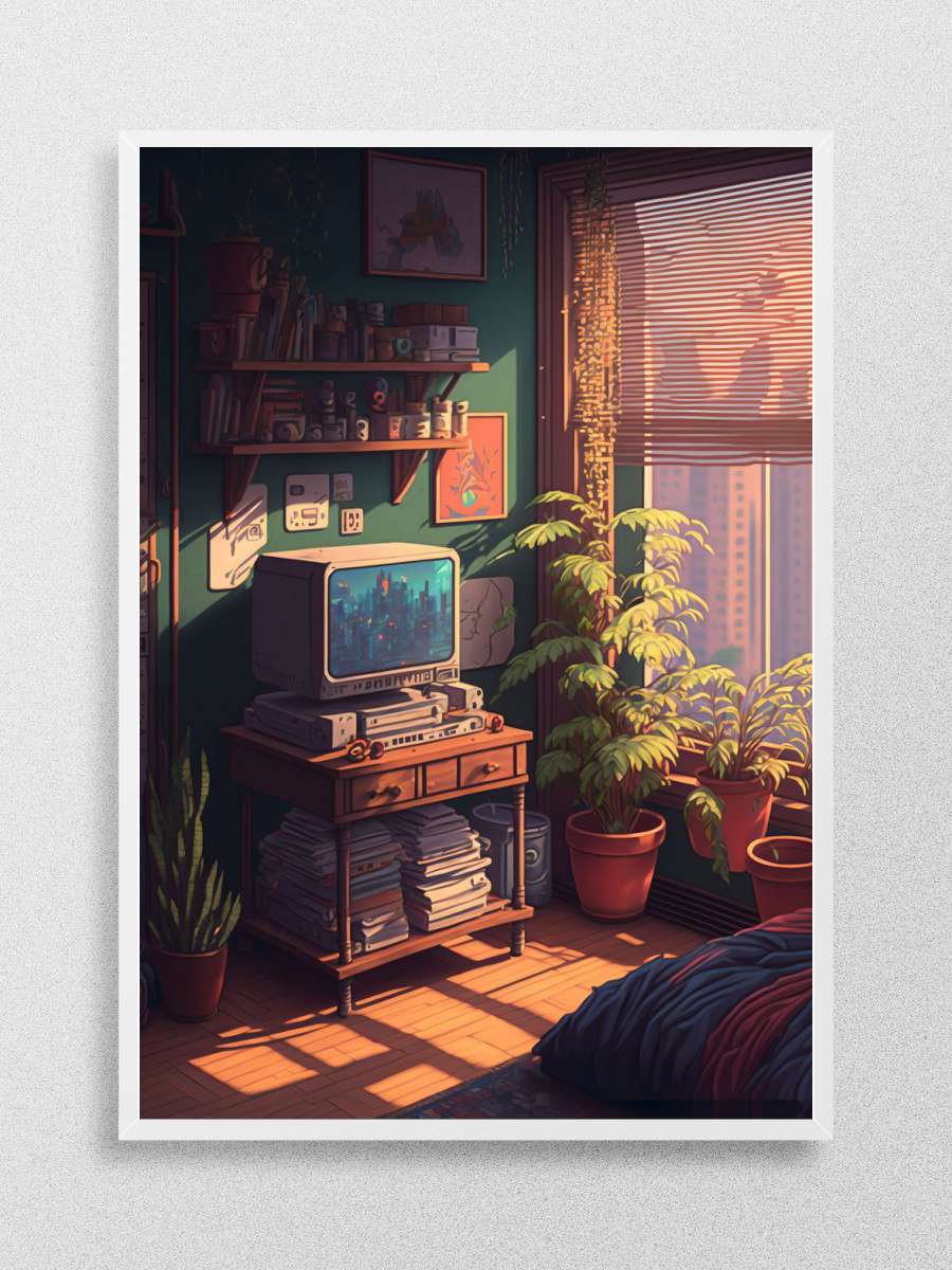 Cozy Game Room Anime Poster Çerçevesiz Yüksek Kalite Anime Duvar Poster