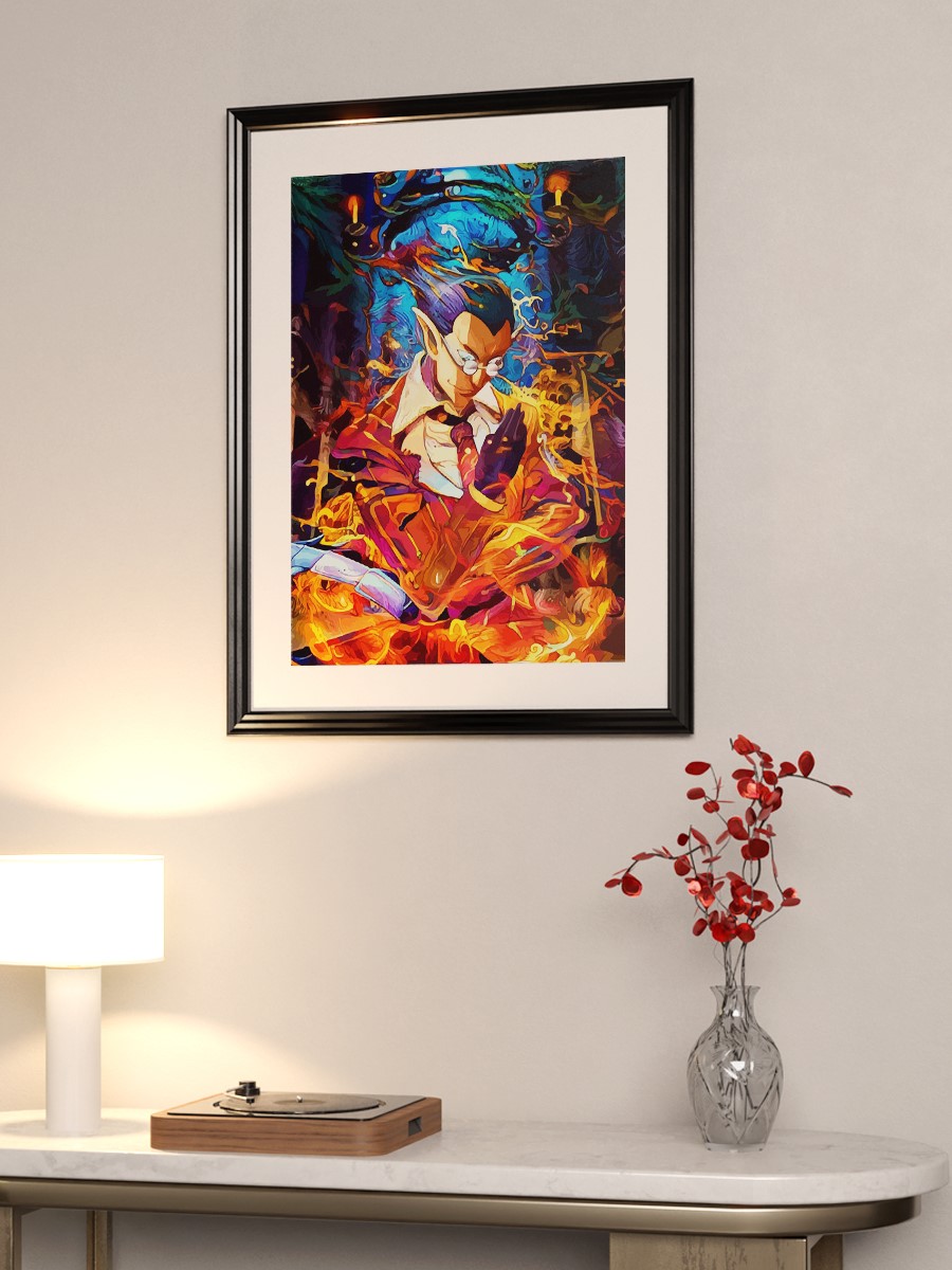 creator of the blazing Anime Poster Çerçevesiz Yüksek Kalite Anime Duvar Poster