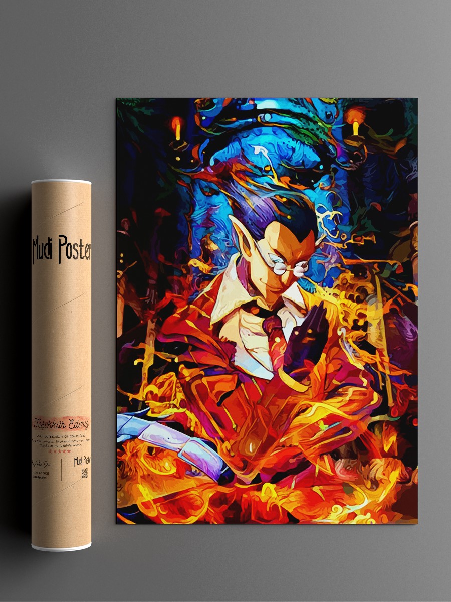 creator of the blazing Anime Poster Çerçevesiz Yüksek Kalite Anime Duvar Poster