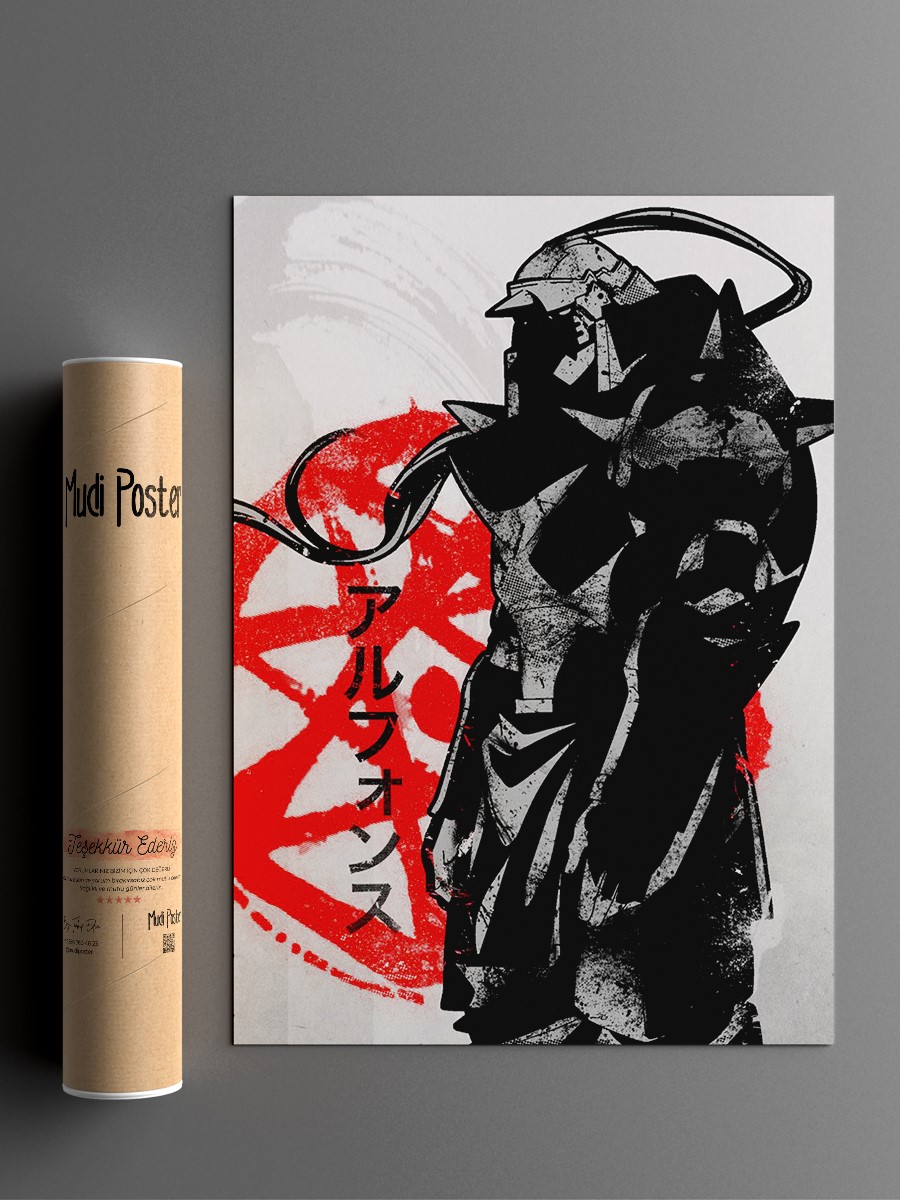 Crimson Alphonse Anime Poster Çerçevesiz Yüksek Kalite Anime Duvar Poster