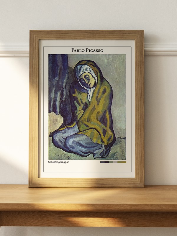 Pablo Picasso Crouching beggar Poster