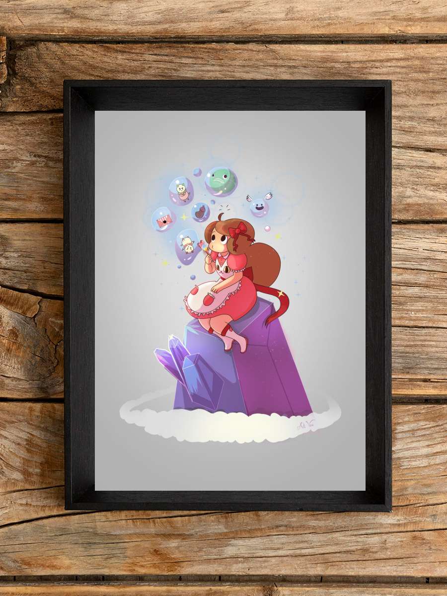 Crystal Bee Bubbles Anime Poster Çerçevesiz Yüksek Kalite Anime Duvar Poster