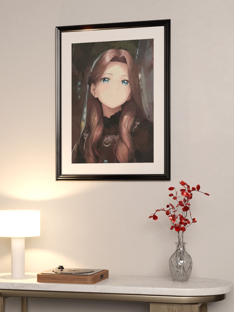 Cute anime girl Anime Poster Çerçevesiz Yüksek Kalite Anime Duvar Poster