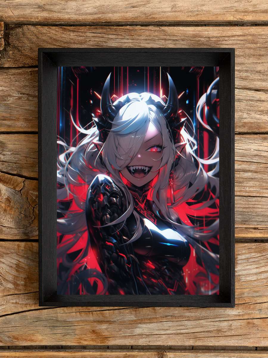 Cyberpunk Anime Girl Anime Poster Çerçevesiz Yüksek Kalite Anime Duvar Poster