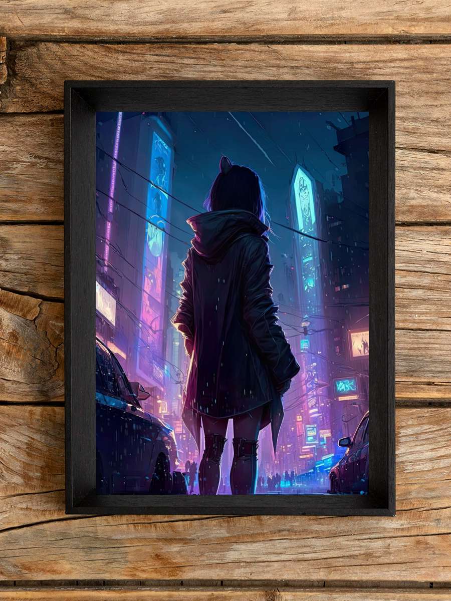 Cyberpunk Anime Girl Anime Poster Çerçevesiz Yüksek Kalite Anime Duvar Poster