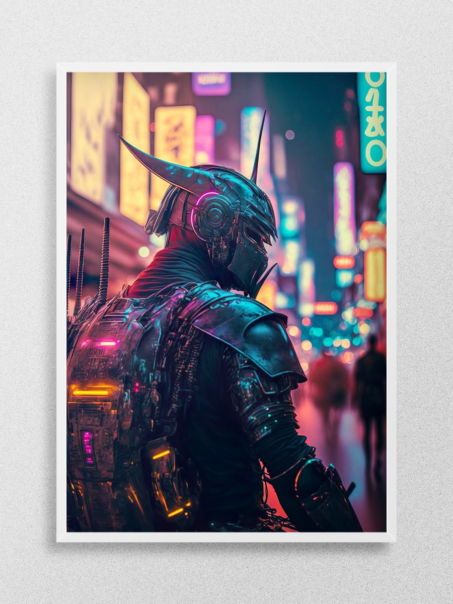 Cyberpunk Samurai 5 Anime Poster Çerçevesiz Yüksek Kalite Anime Duvar Poster
