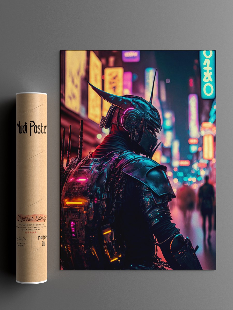 Cyberpunk Samurai 5 Anime Poster Çerçevesiz Yüksek Kalite Anime Duvar Poster