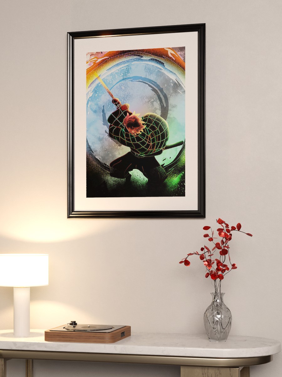 Dance of the Fire Soul Anime Poster Çerçevesiz Yüksek Kalite Anime Duvar Poster