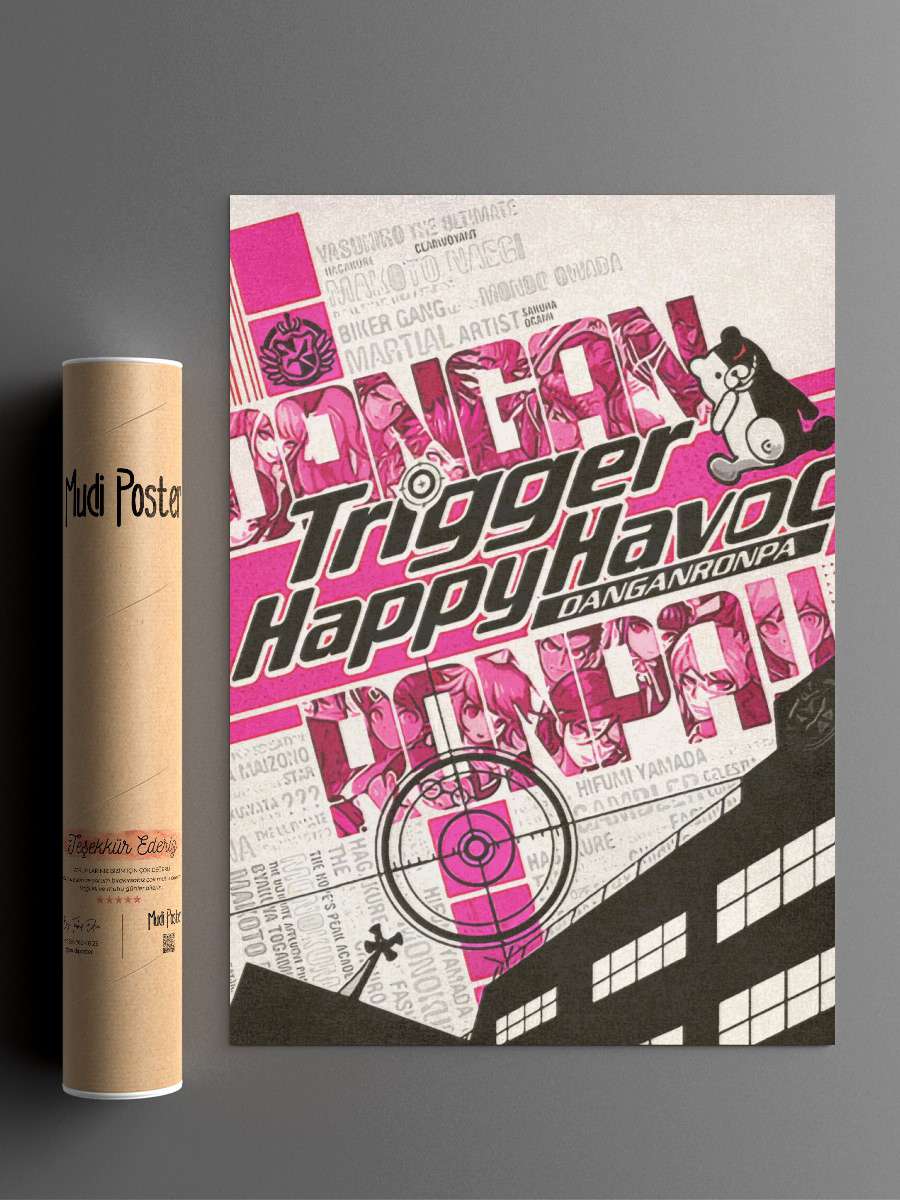 Danganronpa Anime Poster Çerçevesiz Yüksek Kalite Anime Duvar Poster