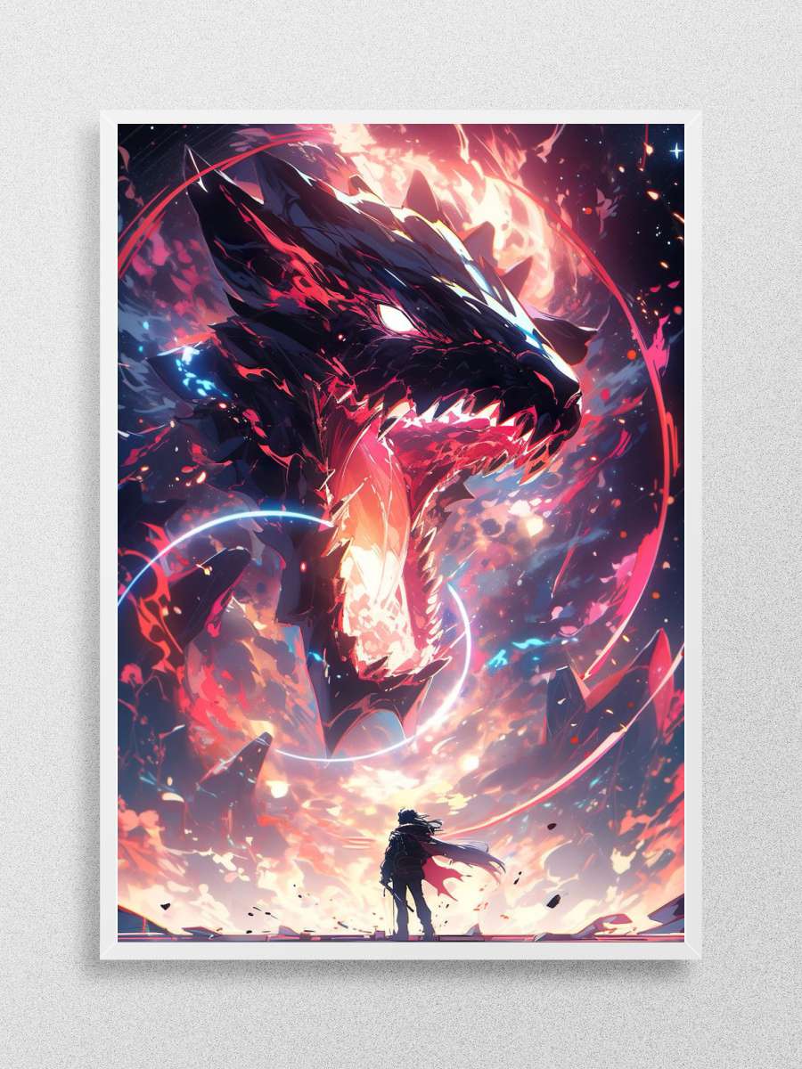 Danger of Dragons Anime Anime Poster Çerçevesiz Yüksek Kalite Anime Duvar Poster