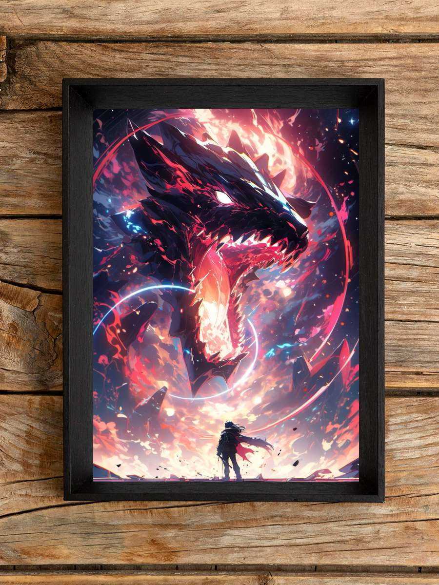 Danger of Dragons Anime Anime Poster Çerçevesiz Yüksek Kalite Anime Duvar Poster