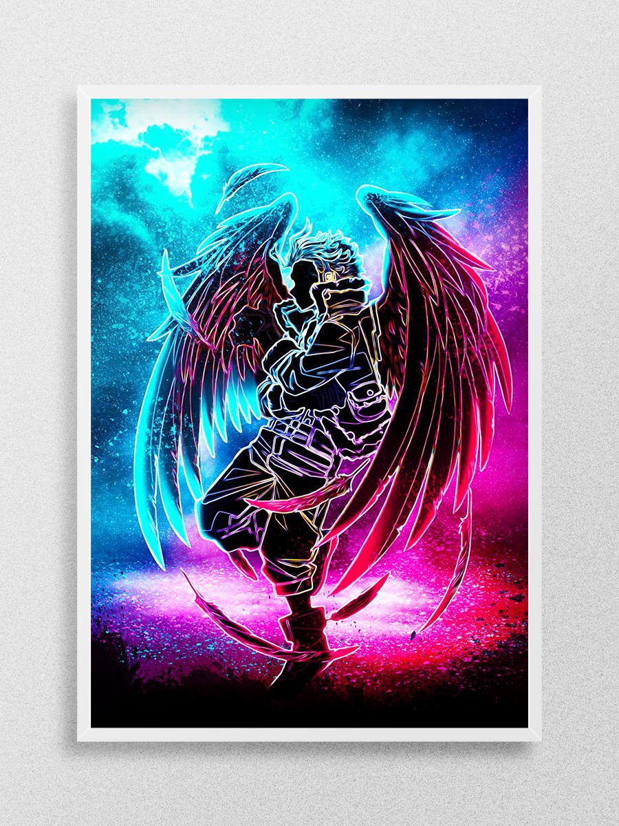 Dark soul of anime Anime Poster Çerçevesiz Yüksek Kalite Anime Duvar Poster