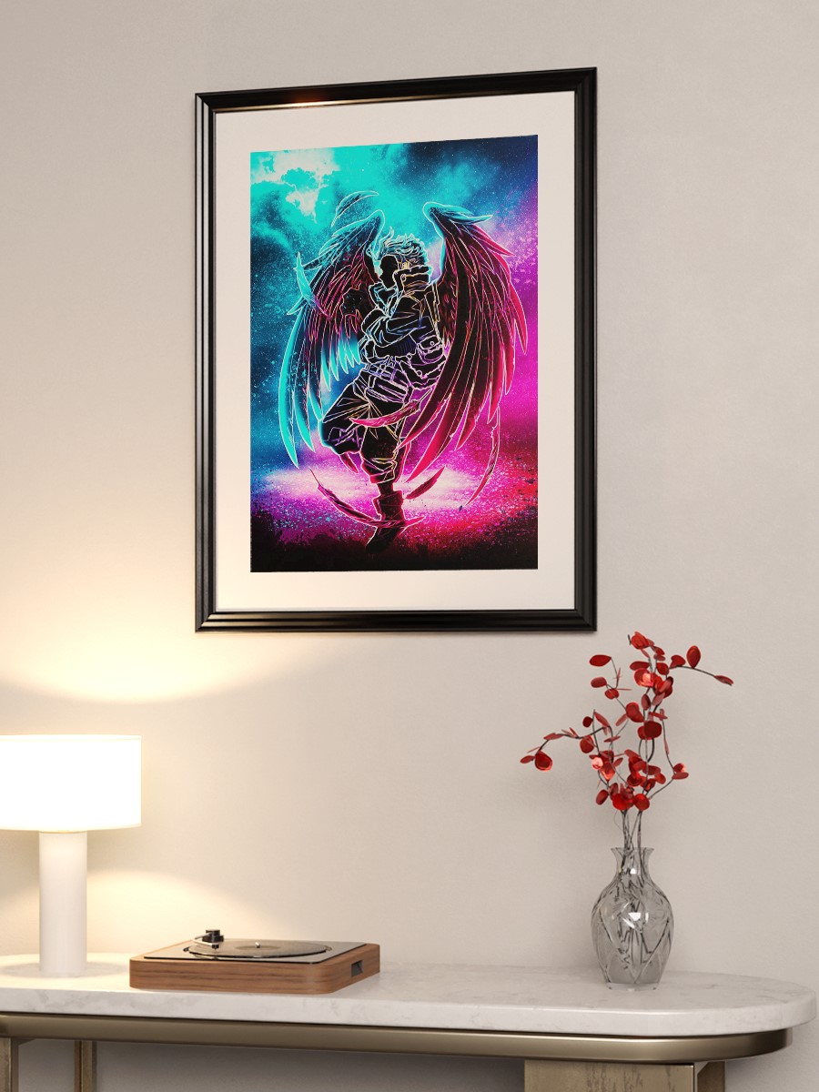 Dark soul of anime Anime Poster Çerçevesiz Yüksek Kalite Anime Duvar Poster