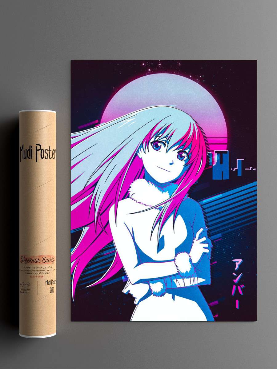 Darker than Black Amber Anime Poster Çerçevesiz Yüksek Kalite Anime Duvar Poster