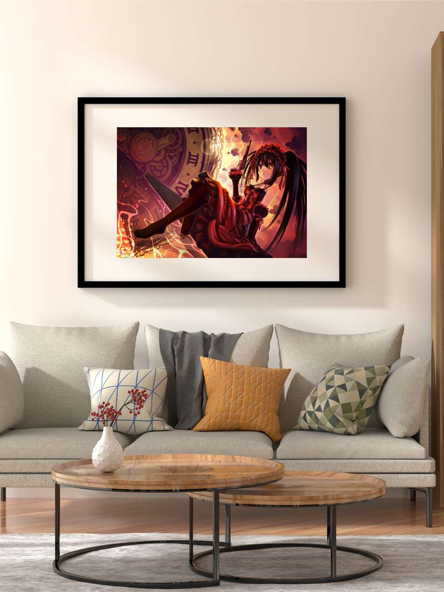 Date A Live Kurumi Tokisak Anime Poster Çerçevesiz Yüksek Kalite Anime Duvar Poster