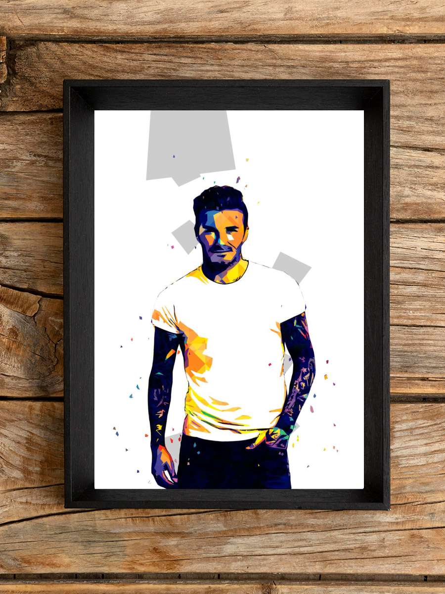 David Beckham Futbol Poster Çerçevesiz Yüksek Kalite Futbolcu Duvar Poster