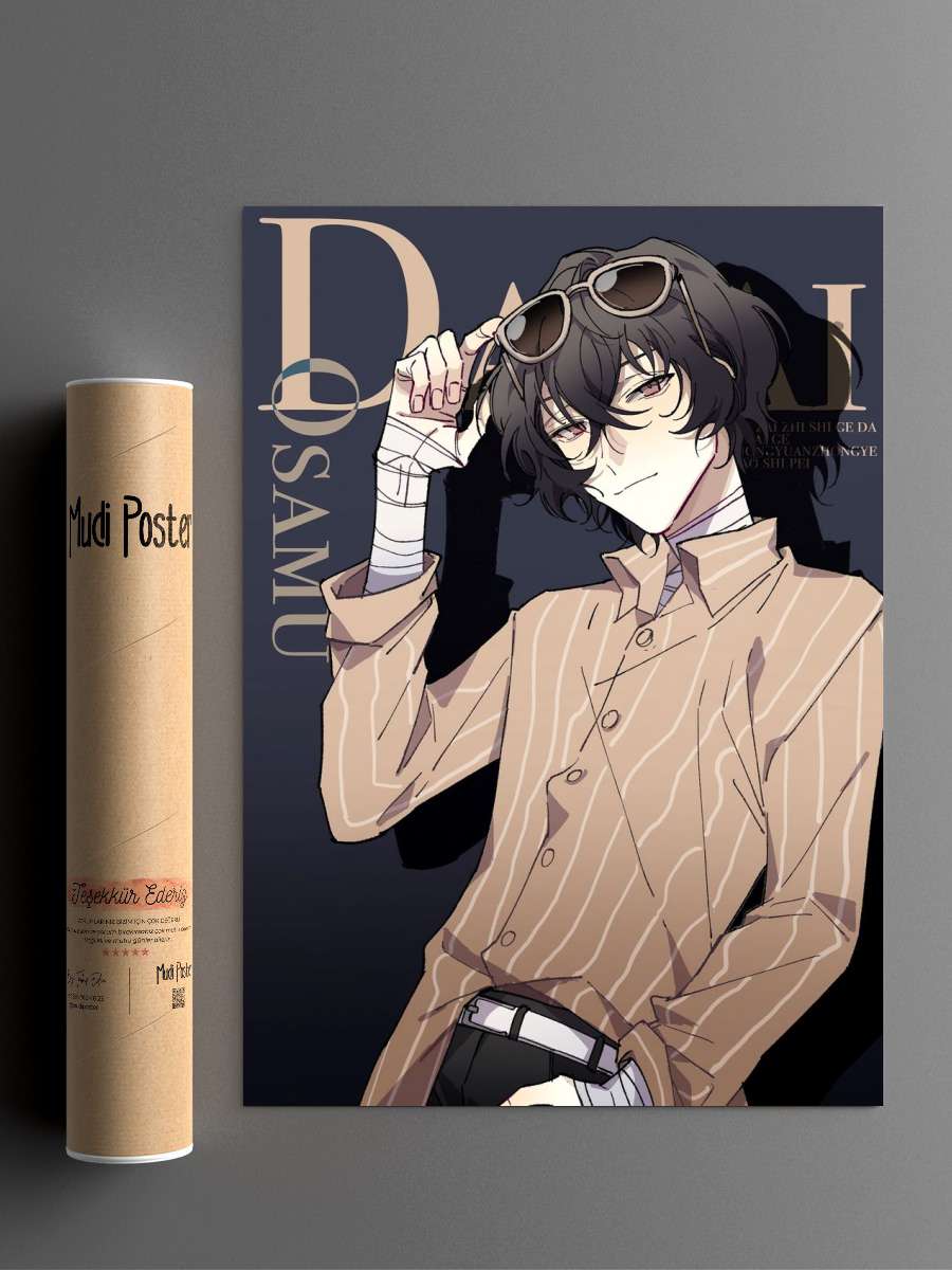Dazai Osamu Anime Poster Çerçevesiz Yüksek Kalite Anime Duvar Poster