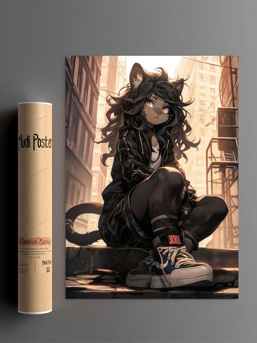 Deadpunk Furry v3 Anime Poster Çerçevesiz Yüksek Kalite Anime Duvar Poster