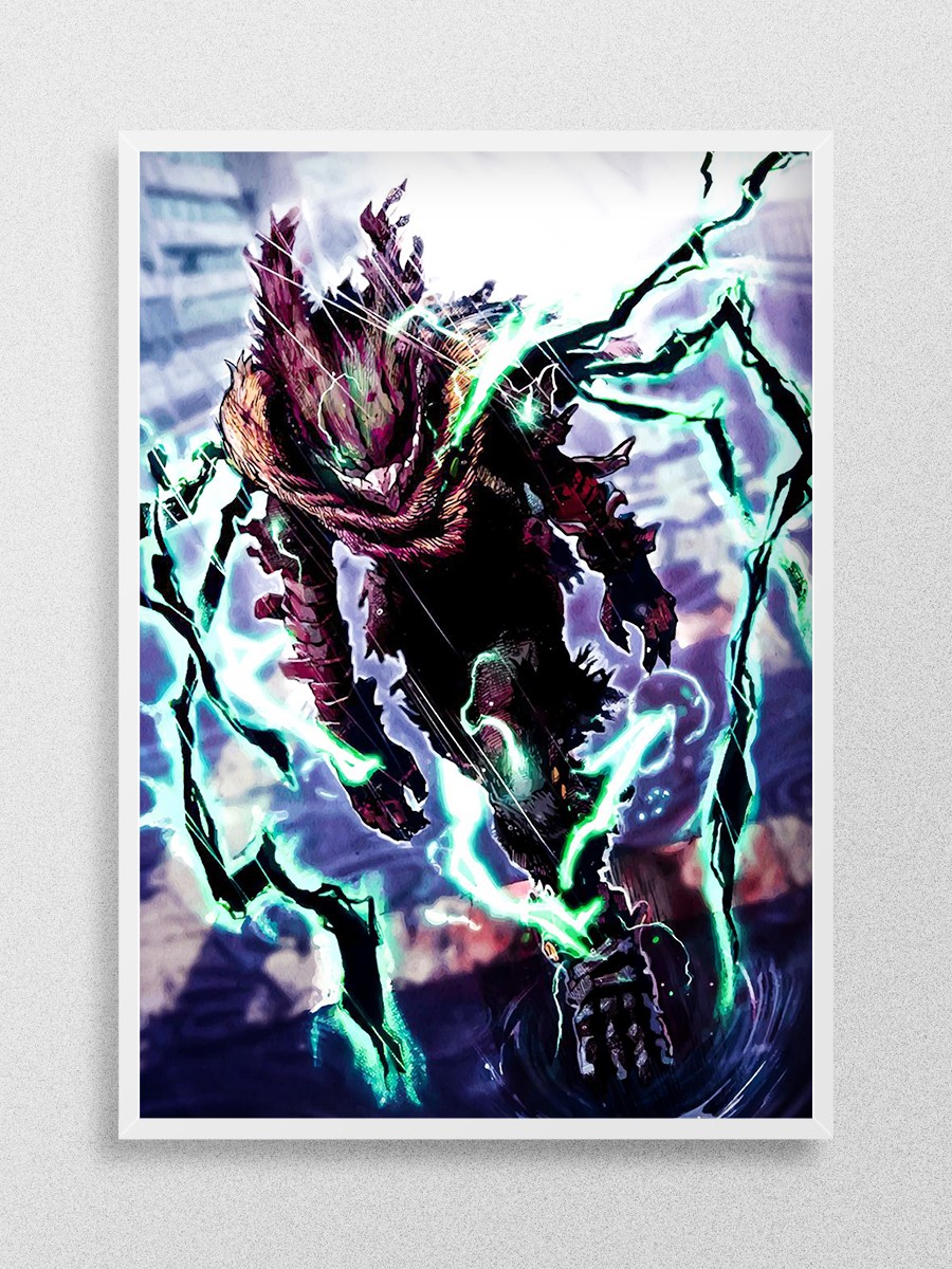 Deku My Hero Academia Anime Poster Çerçevesiz Yüksek Kalite Anime Duvar Poster