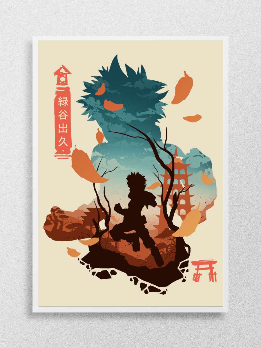 Deku My Hero Academia Anime Poster Çerçevesiz Yüksek Kalite Anime Duvar Poster