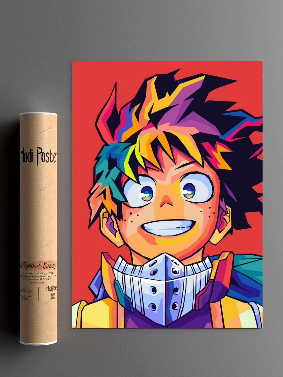 Deku pop art Anime Poster Çerçevesiz Yüksek Kalite Anime Duvar Poster